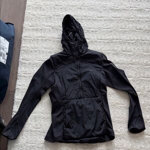 Women's Black Hooded Jacket Lululemon.